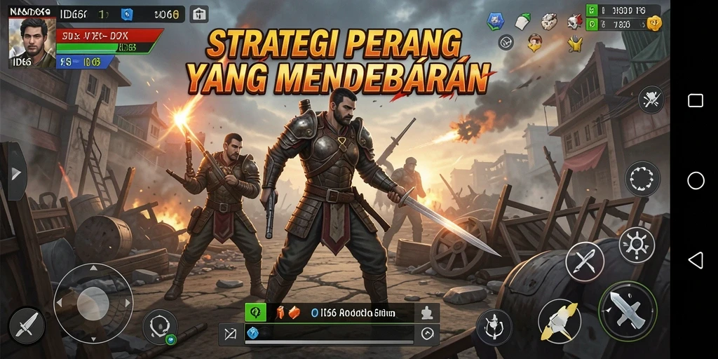 Tampilan gameplay ID66 menunjukkan pertempuran strategis yang mendebarkan.