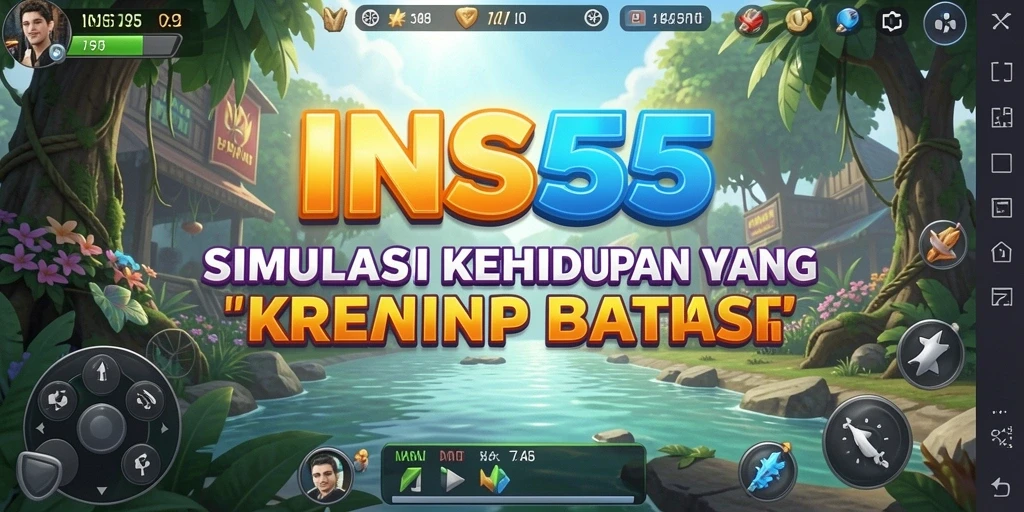 Screenshot utama INS55 menampilkan gameplay Simulation yang menarik dan interaktif.
