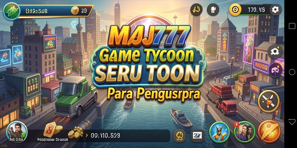 Tampilan menarik dari gameplay Tycoon MAJ777.