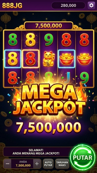 Tampilan antarmuka pengguna 888jg yang menarik.